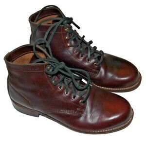 Wolverine 1000 Mile Boots Mens Size 8 D Brown PLAIN Toe Classic W00137 USA Made